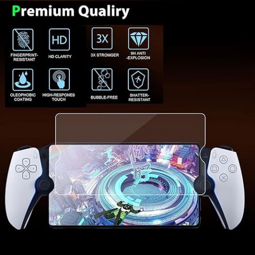  [2packs Screen Protector For Sony Playstation PS5 Portal 8 inch, Anti-Scratch, 9H Hardness,Touch Sensitive,Bubble Free Screen Protector for Sony Playstation PS5 Portal Handheld Game.