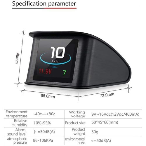  [아마존베스트]TIMPROVE T600 Universal Car HUD Head Up Display Digital GPS Speedometer with Speedup Test Brake Test Overspeed Alarm TFT LCD Display for All Vehicle