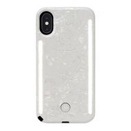 LuMee Duo Selfie Phone Case, Mirage Jewel | Front & Back LED Lighting, Variable Dimmer | Shock Absorption, Bumper Case | iPhone X / iPhone XS