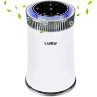 [아마존베스트]LUBY Air Purifier Air Purifier with HEPA Filter, 5 Speeds, 8H Timer, Night Light, Portable Air Filter for Dust, Smokers, Pollen, Dandruff, Hay Fever, Cooking Smell, White