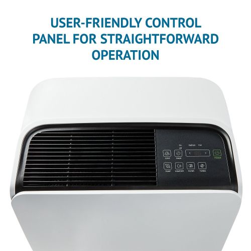  Luby Ivation 95 Pint Energy Star Dehumidifier with Pump - Large-Capacity Compressor for Spaces Up to 6,000 Sq Ft - Includes Programmable Humidistat, Hose Connector, Auto Shutoff/Restart
