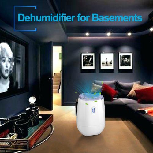  Luby TRUSTECH Dehumidifier - 41oz Capacity Electric Dehumidifier Portable Mini Air Dehumidifiers Auto Quiet up to 220 sq ft Anti Overflow Dehumidifier for Home Bathroom Bedroom Closet O