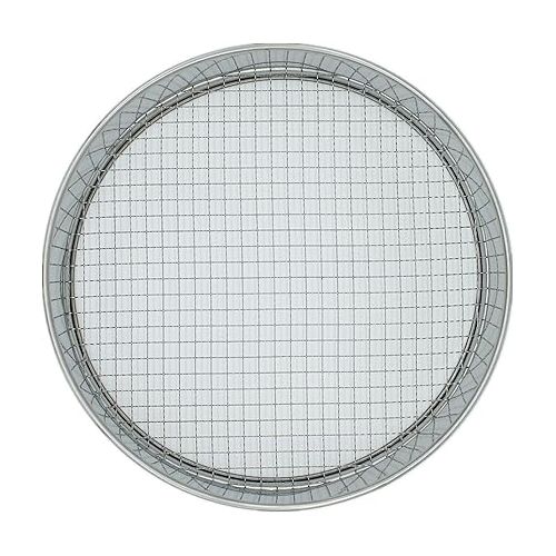  Sifter Compost Sifter Screen, Large Soil Sieve for Garden silver CD402