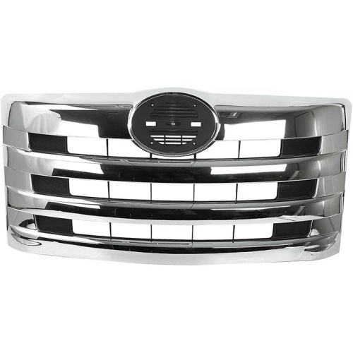  Front Chrome Grille Chrome Horizontal Billet Main Grille Compatible with 2011-2016 Hino 238 268 338#2062665632