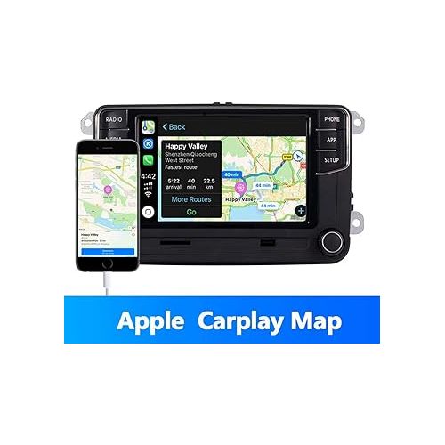  Amzparts RCD360 RCD330 Carplay Android Auto MIB Car Radio Compatible for Golf 5 6 MK5 MK6 Polo Passat B6 B7 CC 6RD 035 187B