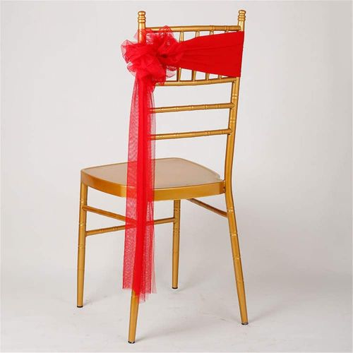  Brand: LucaSng Elastic Chair Sashes Chair Bows Chair Ribbons for Wedding Home Party Suppliers Decoration No Chair Cover