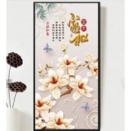 Brand: LucaSng DIY 5D Diamond Painting Kit Magnolia Flower Crystals Diamond Painting Embroidery Rhinestone Gluing Painting by Numbers Stitch Art Kit Home Decor Wall Sticker - Magnolia Flower, 60*