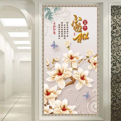  Brand: LucaSng DIY 5D Diamond Painting Kit Magnolia Flower Crystals Diamond Painting Embroidery Rhinestone Gluing Painting by Numbers Stitch Art Kit Home Decor Wall Sticker - Magnolia Flower, 60*