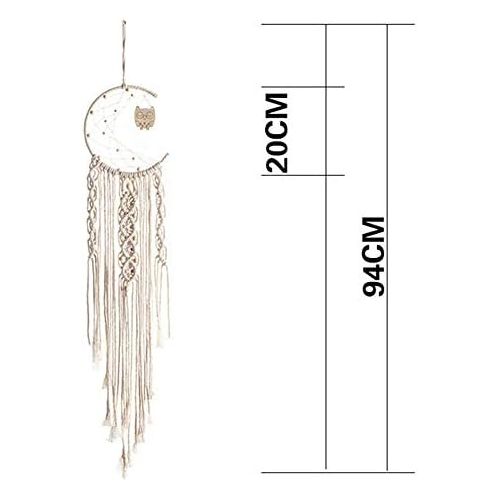  Brand: LucaSng LucaSng 1 Piece Dream Catcher Macrame Wall Hanging Dream Catcher Unique Gift Ideal Bohemian Woven Tassel Home Decor