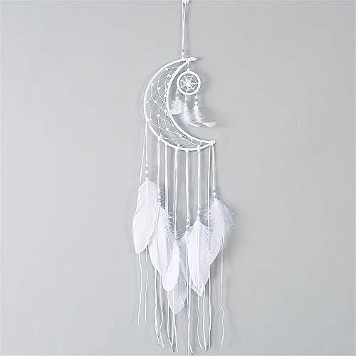  Brand: LucaSng LucaSng Handmade Lace Dream Catcher White Kids White Feathers Decoration for Car Wall Hanging Room Girls Room Home Decor Festival Gift