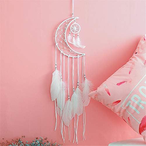  Brand: LucaSng LucaSng Handmade Lace Dream Catcher White Kids White Feathers Decoration for Car Wall Hanging Room Girls Room Home Decor Festival Gift