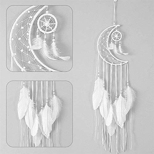  Brand: LucaSng LucaSng Handmade Lace Dream Catcher White Kids White Feathers Decoration for Car Wall Hanging Room Girls Room Home Decor Festival Gift