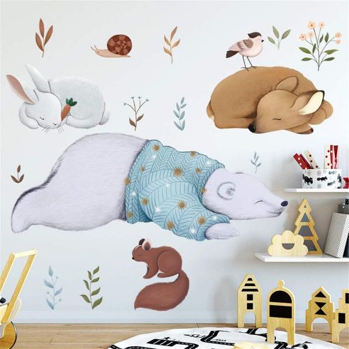  Brand: LucaSng LucaSng Childrens Wall Sticker Animal Balloon Wall Decoration Baby Room Boy Wall Sticker Nursery Baby