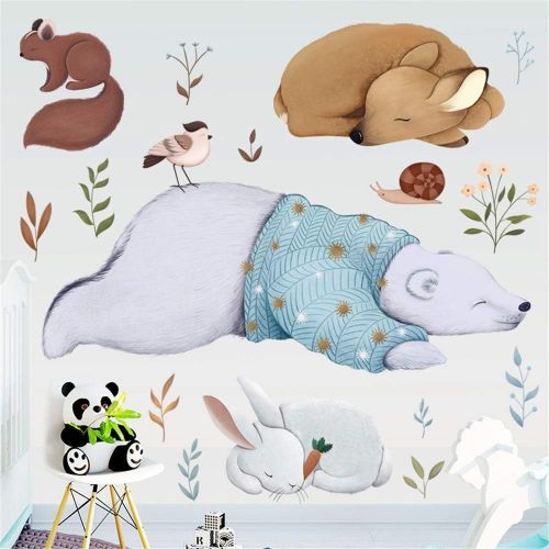  Brand: LucaSng LucaSng Childrens Wall Sticker Animal Balloon Wall Decoration Baby Room Boy Wall Sticker Nursery Baby