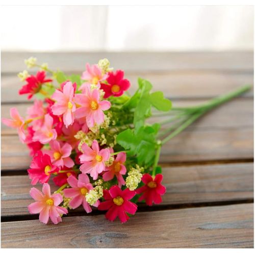  Brand: LucaSng LucaSng Pack of 10 Artificial Flowers, Unechte Decorative Flowers Artificial Plant Outdoor Bride Wedding Bouquet for Home Garden Flower Decoration