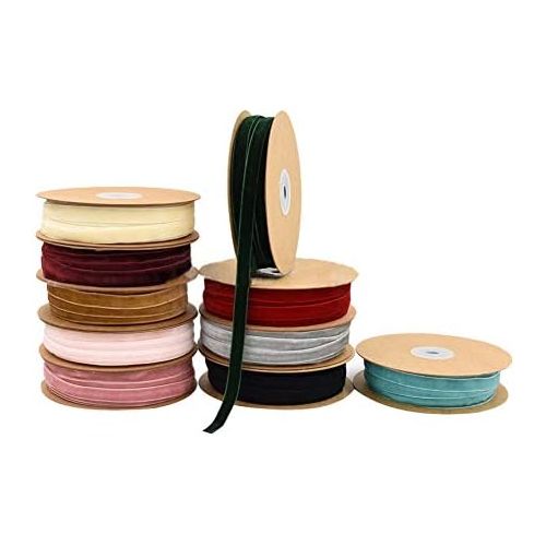  Brand: LucaSng LucaSng 20 Metres Velvet Ribbon Roll 10 mm Wide Ribbon Gift Ribbon for Crafts DIY Crafts