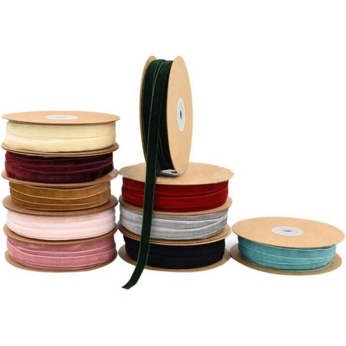  Brand: LucaSng LucaSng 20 Metres Velvet Ribbon Roll 10 mm Wide Ribbon Gift Ribbon for Crafts DIY Crafts