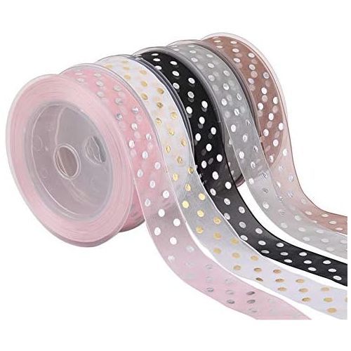  Brand: LucaSng LucaSng 20 Metres Organza Ribbon Ribbon 2.5 cm Wide Wavy Point DIY Crafts Decorative Ribbon Gift for Wedding Gift Packaging Decoration