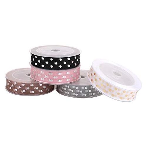  Brand: LucaSng LucaSng 20 Metres Organza Ribbon Ribbon 2.5 cm Wide Wavy Point DIY Crafts Decorative Ribbon Gift for Wedding Gift Packaging Decoration