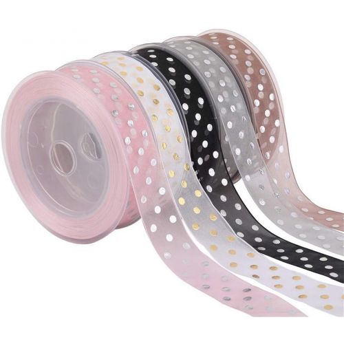  Brand: LucaSng LucaSng 20 Metres Organza Ribbon Ribbon 2.5 cm Wide Wavy Point DIY Crafts Decorative Ribbon Gift for Wedding Gift Packaging Decoration