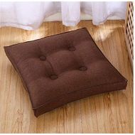 Brand: LucaSng LucaSng Seat Cushion Seat Cushion Garden Cushion Cotton and Linen Seat Cushion for Indoor and Outdoor Use, brown, 45x45x8cm