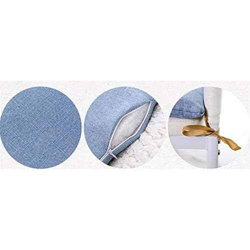  Brand: LucaSng LucaSng n Seat Block Floor Cushion, Chair Cushion, 40 x 40 x 4 cm, Cosy Seat Cushion, Set of 2, Seat Padding with Ribbon, grey, 40 x 40 cm