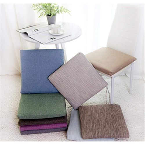  Brand: LucaSng LucaSng n Seat Block Floor Cushion, Chair Cushion, 40 x 40 x 4 cm, Cosy Seat Cushion, Set of 2, Seat Padding with Ribbon, grey, 40 x 40 cm