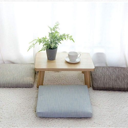  Brand: LucaSng LucaSng n Seat Block Floor Cushion, Chair Cushion, 40 x 40 x 4 cm, Cosy Seat Cushion, Set of 2, Seat Padding with Ribbon, grey, 40 x 40 cm