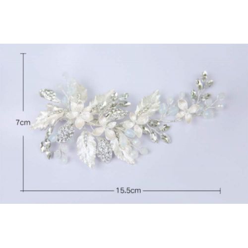  Brand: LucaSng LucaSng Silver Tone Crystal Bridal Wedding Hair Accessories for Women Girls