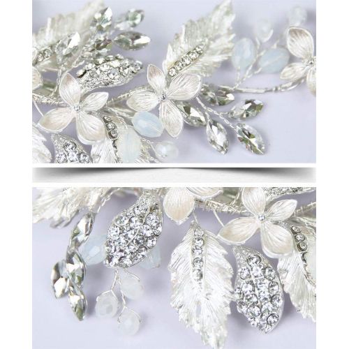  Brand: LucaSng LucaSng Silver Tone Crystal Bridal Wedding Hair Accessories for Women Girls