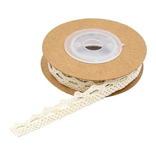  Brand: LucaSng LucaSng Selbstklebend Spitze Spitzenband, 6 Yard 10mmBreiteVintage Weiss Band Spitzenborte Dekoband, Klebrige Spitze Stoff fuerHandwerk DIY Basteln (Beige)