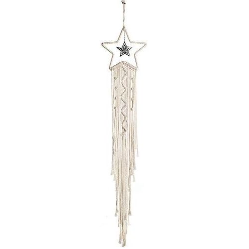  Brand: LucaSng LucaSng 1pc Dream Catcher Macrame Wall Hanging Maiden Room Bedroom Romantic Decoration for Wall Hanging Home Decor Ornaments Crafts