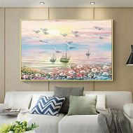 Brand: LucaSng LucaSng DIY 5D Diamond Painting Sea Seagull Sea Landscape Diamond Painting Diamond Painting Kit Handmade Crystal Rhinestone Embroidery Wall Decoration