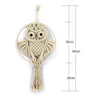 Brand: LucaSng LucaSng Dream Catcher Owl Hanging Macrame Decor Beautiful Cotton Macrame Dream Catcher Wall Hanging Decoration for Bedroom / Living Room Owl Amulet Owl Decoration