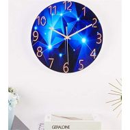 Brand: LucaSng LucaSng Wall Clock Silent Glass 30 cm Wall Clock without Ticking Noises Wall Clock Home Decor for Living Room Childrens Room Kitchen Office