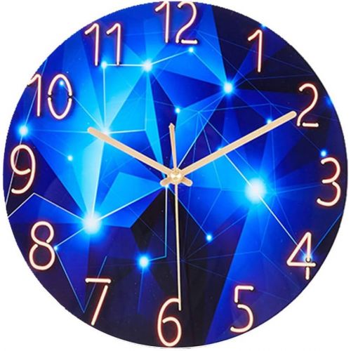  Brand: LucaSng LucaSng Wall Clock Silent Glass 30 cm Wall Clock without Ticking Noises Wall Clock Home Decor for Living Room Childrens Room Kitchen Office