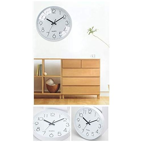  Brand: LucaSng LucaSng Modern Wall Clock 30 cm Quartz Silent Silent Wall Clock with Metal Frame Wall Colck for Living Room Childrens Bedroom Office