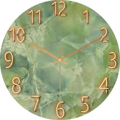  Brand: LucaSng LucaSng Wall Clock Modern Quartz Wall Clock Without Ticking Noises Marble Pattern Wall Clock Decor for Home Office Bedroom