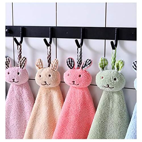  Brand: LucaSng LucaSng 6/12 Set Cartoon Coral Fleece Hand Towel Cute Small Towels for Kids Kitchen Bathroom