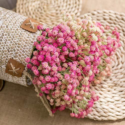  Brand: LucaSng LucaSng Real Touch Latex Artificial Gypsophila Silk Flower for Wedding, Party, Bride, Office Decoration Pack of 10