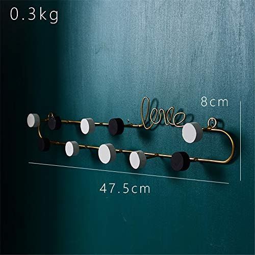  Brand: LucaSng LucaSng Iron Hook Rack Coat Hook Wall Rack Towel Rack Wall Hook Multi-Purpose Hooks