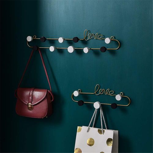  Brand: LucaSng LucaSng Iron Hook Rack Coat Hook Wall Rack Towel Rack Wall Hook Multi-Purpose Hooks