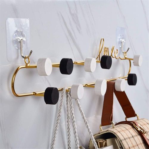  Brand: LucaSng LucaSng Iron Hook Rack Coat Hook Wall Rack Towel Rack Wall Hook Multi-Purpose Hooks