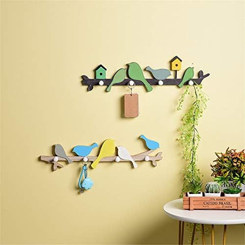  Brand: LucaSng LucaSng Wooden Coat Rack with 4 Hooks Bird-Shaped for Kitchen, Bedroom, Childrens Room and Bathroom