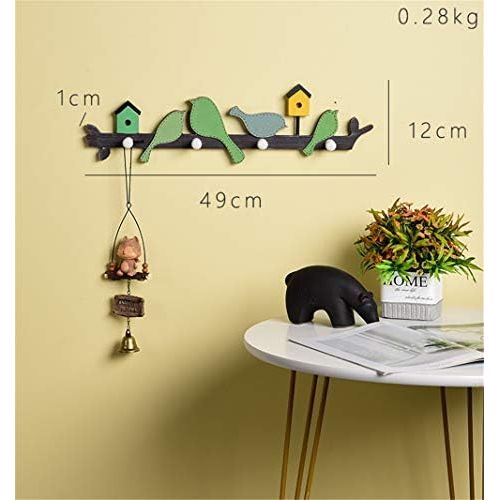  Brand: LucaSng LucaSng Wooden Coat Rack with 4 Hooks Bird-Shaped for Kitchen, Bedroom, Childrens Room and Bathroom