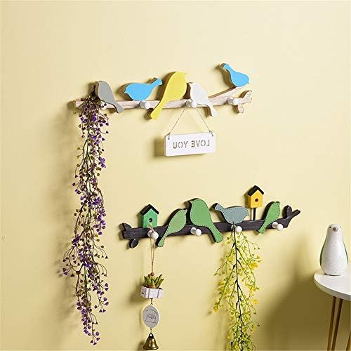  Brand: LucaSng LucaSng Wooden Coat Rack with 4 Hooks Bird-Shaped for Kitchen, Bedroom, Childrens Room and Bathroom