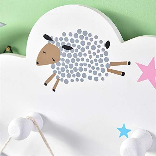  Brand: LucaSng LucaSng Childrens Coat Rack with 4 Hooks, Wall Hooks, Coat Hooks, Wall Hooks, Children’s Furniture, Coat Hooks, Childrens Room, Size approx. : 34 x 16 x 1.3 cm