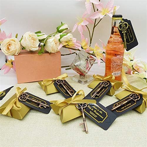  Brand: LucaSng LucaSng 50pcs Retro Key Bottle Opener Wedding Bottle Opener with Candy Boxes Cushion Box Party Banquet Bar Supplies