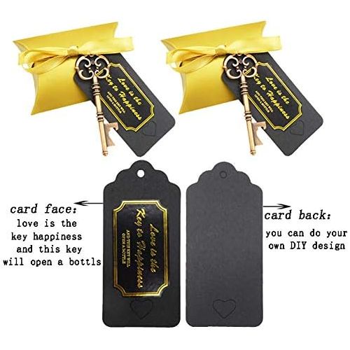  Brand: LucaSng LucaSng 50pcs Retro Key Bottle Opener Wedding Bottle Opener with Candy Boxes Cushion Box Party Banquet Bar Supplies