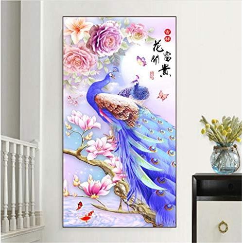  Brand: LucaSng LucaSng DIY 5D Diamond Painting DIY Crystal Rhinestone Embroidery Diamond Handmade Cross Stitch Wall Decoration, 70x120cm